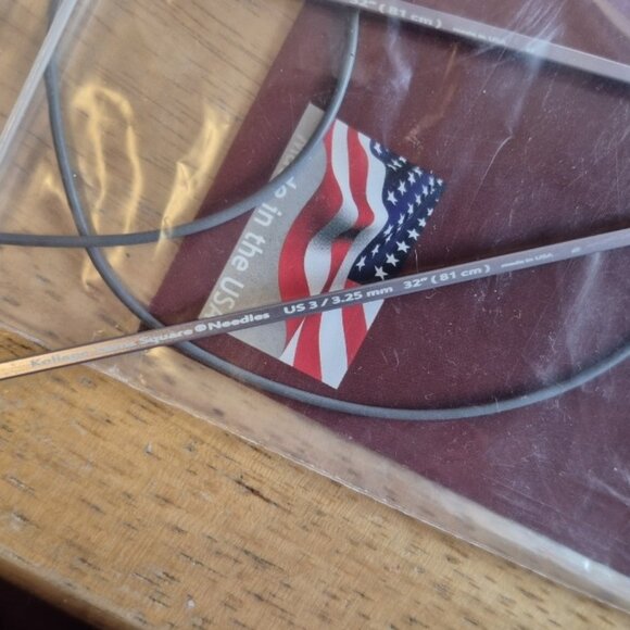 Kollage Square tipped circular knitting needles --Two pairs- Size 8 and Size 3 - Picture 6 of 6